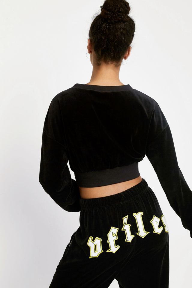 Juicy Couture X VFILES - Sweat ras du cou en velours noir #4