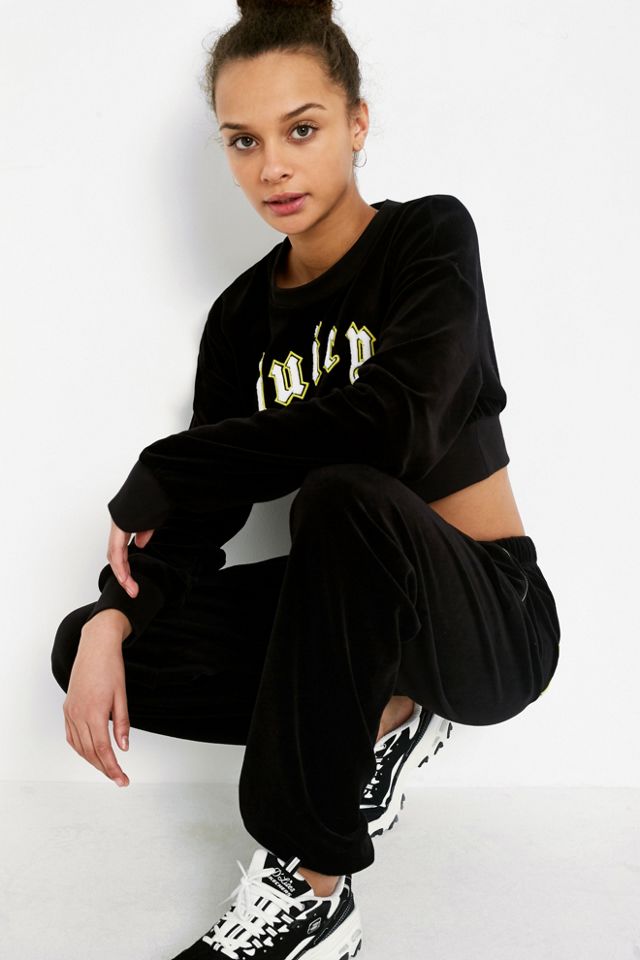 Juicy Couture X VFILES - Sweat ras du cou en velours noir #5