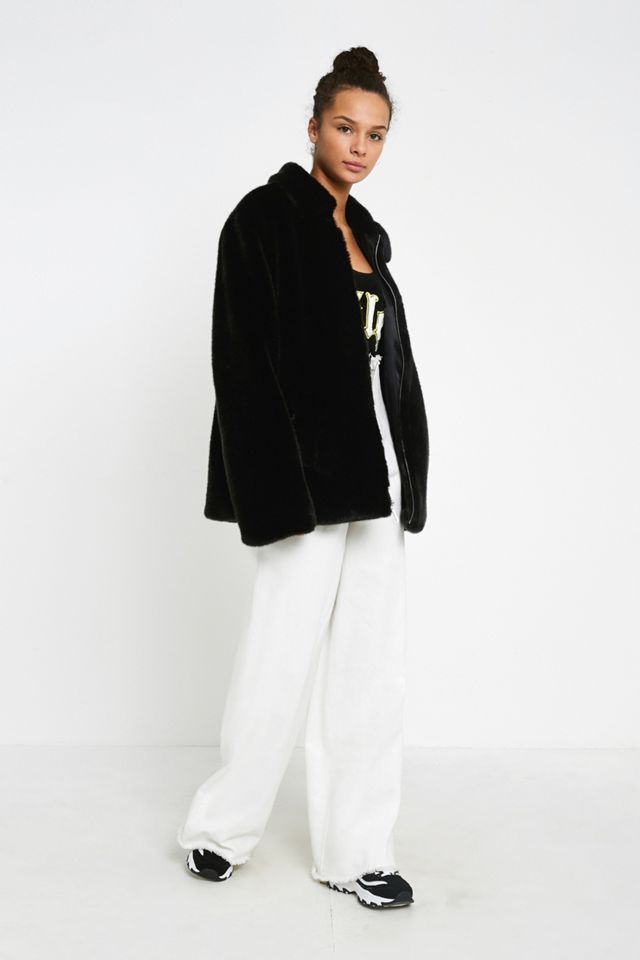 Juicy Couture X VFILES Black Faux Fur Jacket #2