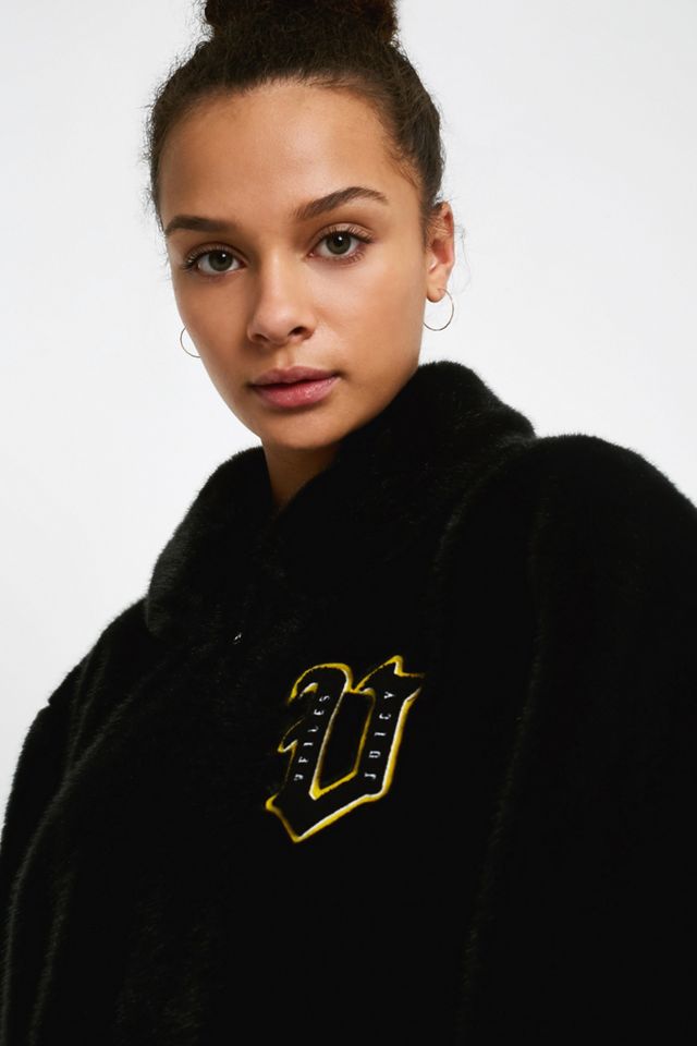Juicy Couture X VFILES Black Faux Fur Jacket #3