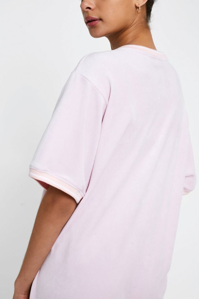 Juicy Couture X VFILES Camiseta De Terciopelo Rosa #3