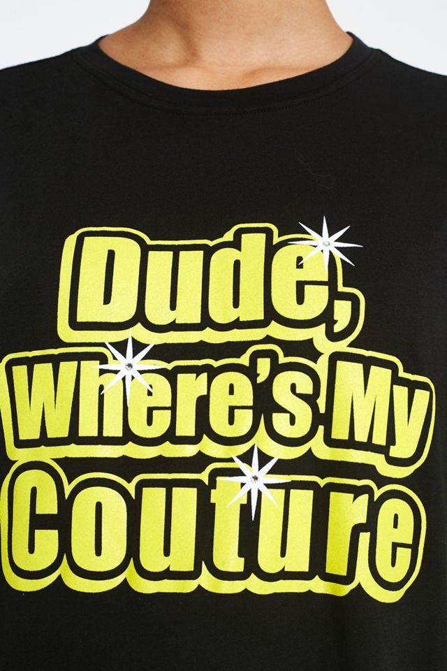 Juicy Couture X VFILES - T-shirt Dude Where's My Couture noir #3