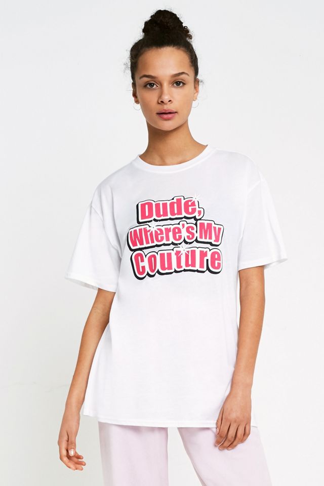 Juicy Couture X VFILES Dude Where’s My Couture White T-Shirt #2