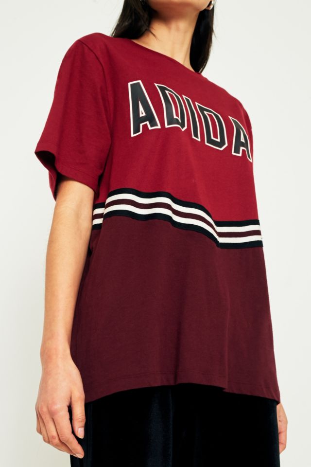 adidas Originals Adibreak Chevron Striped Logo T Shirt Urban Outfitters UK