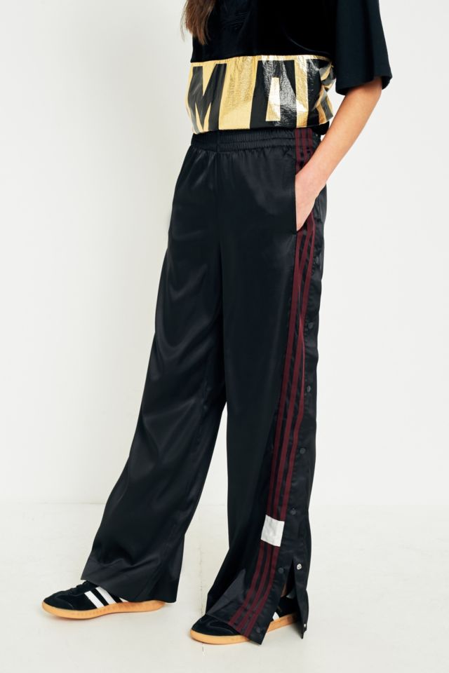 adidas Originals Adibreak Black 3 Stripe Popper Track Trousers