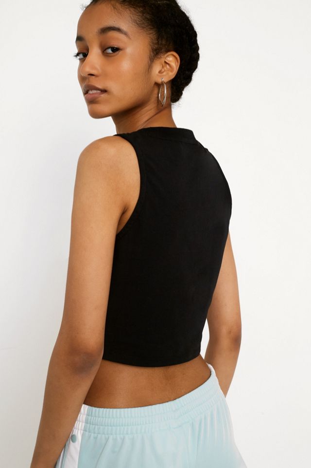 adidas Originals Black Sleeveless Crop Tank Top #3