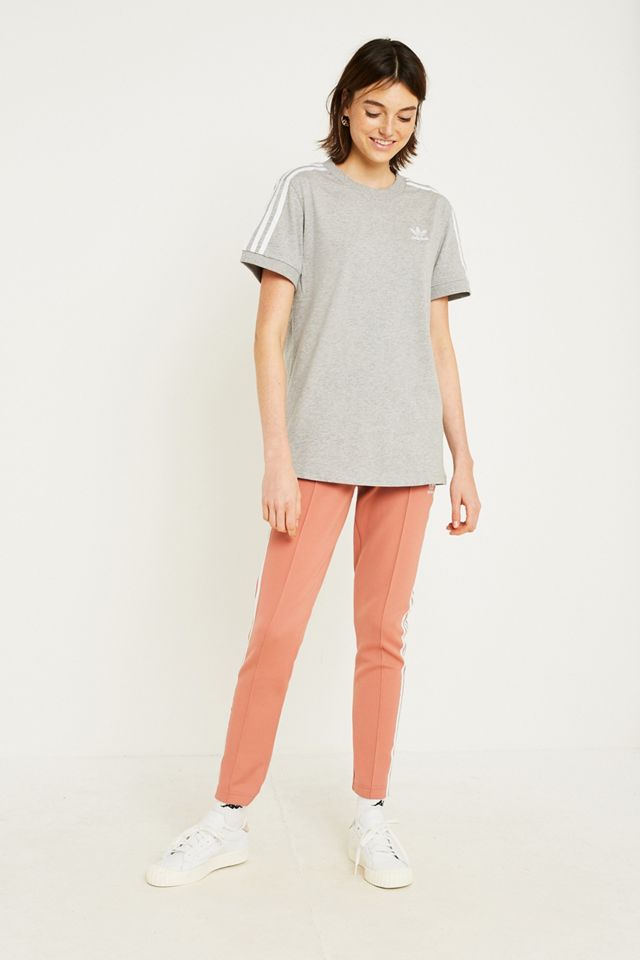 adidas Originals Grey 3-Stripe T-Shirt #1