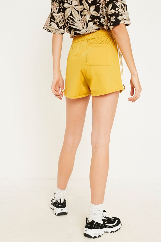 adidas Originals Yellow 3-Stripe Shorts #2