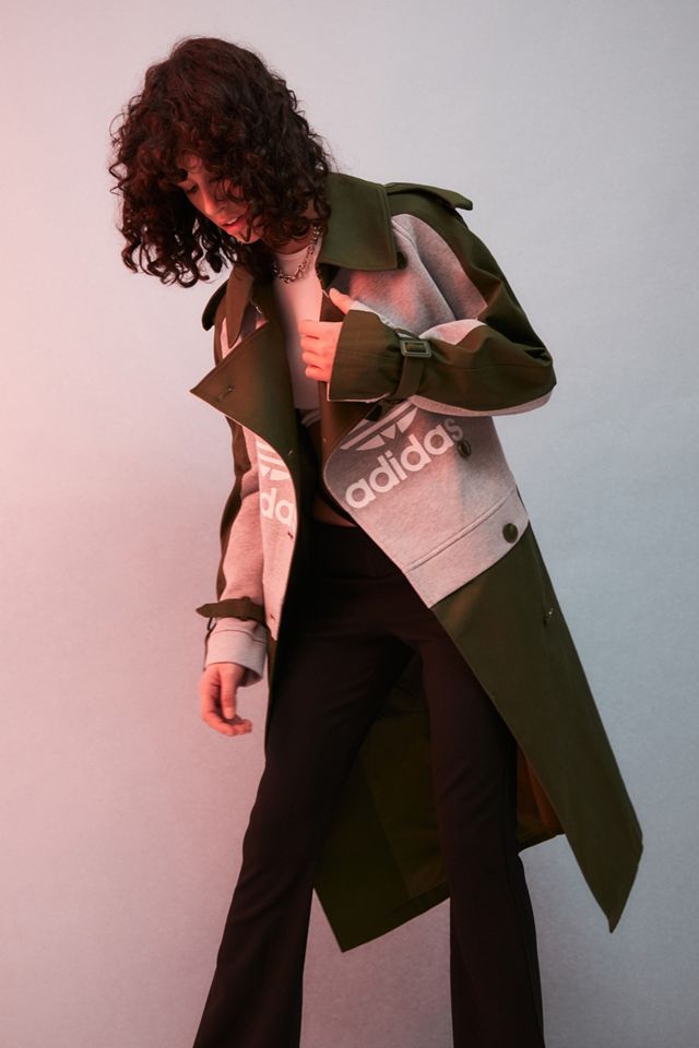 adidas X Dry Clean Only Wild Pine Trench Coat | Urban Outfitters UK