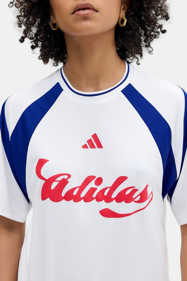 adidas X Dry Clean Only White Lace T-Shirt Dress | Urban Outfitters UK