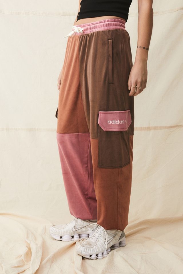 adidas Originals Maroon Cargo Joggers #1