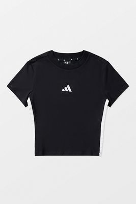 adidas Schwarzes 3-Streifen Baby-Tee
