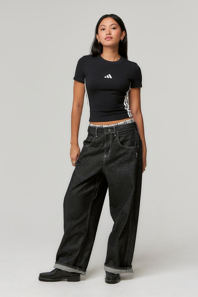 adidas Black 3-Stripes Baby T-Shirt #2