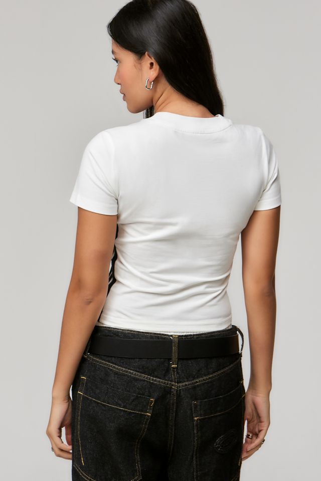 adidas White 3-Stripes Baby T-Shirt #3