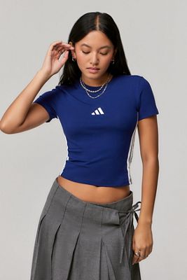 adidas Navy 3-Stripes Baby T-Shirt