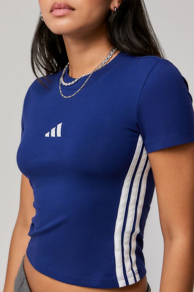 adidas Navy 3-Stripes Baby T-Shirt #1