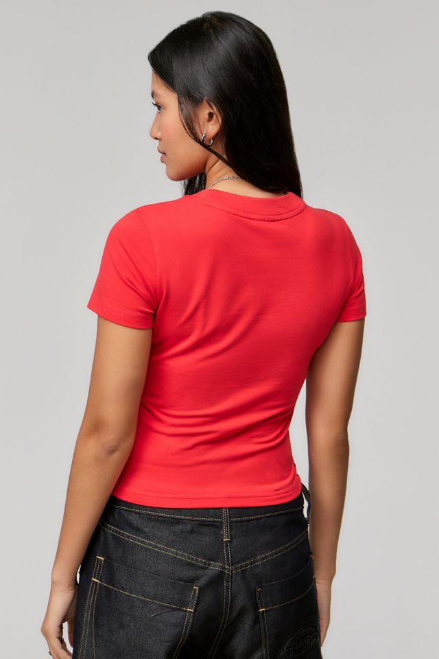 adidas Red 3-Stripes Baby T-Shirt #3