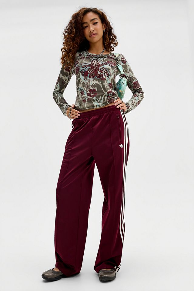 adidas Kastanienbraune Firebird Loose Trainingshose #1