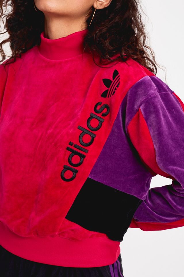 Velvet Crop Adidas Velour Crewneck Adidas Originals '90s Velour