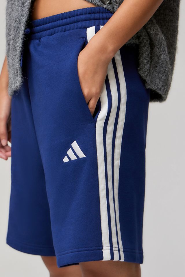 adidas Navy Jersey Long Shorts #1