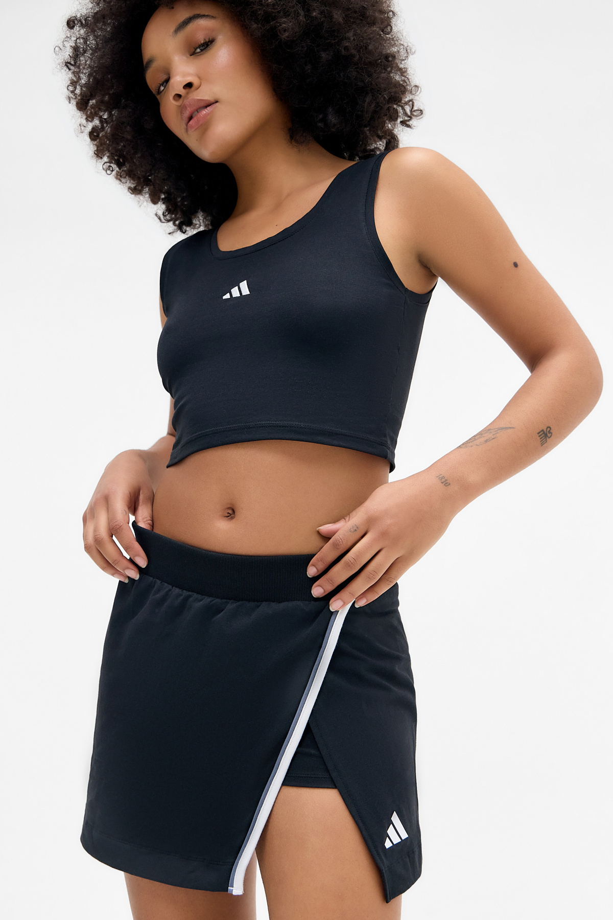 adidas Black Wrap Skort