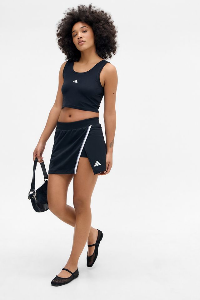Falda Pantalón Envolvente Negra adidas #2