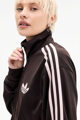 Haut de survêtement Adidas Originals Firebird Chocolat et Rose