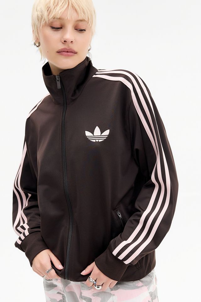 adidas Originals Chocolate & Pink Firebird Track Top #1
