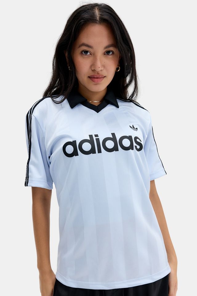 adidas Blaues Fußballtrikot T-Shirt #2