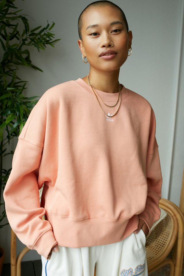 Peach best sale adidas sweater