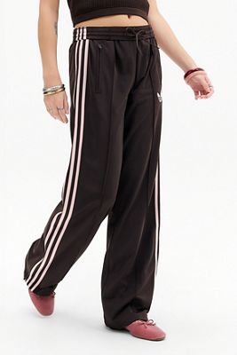 adidas Originals Chocolate & Pink Firebird Track Pants