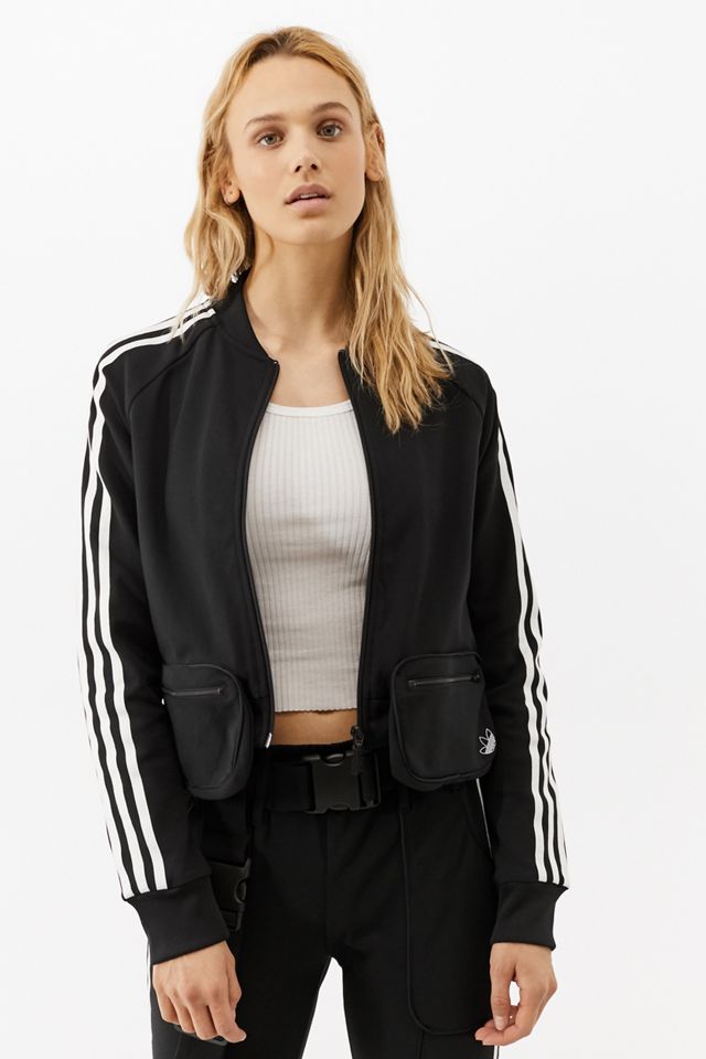 adidas Originals X Ji Won Choi X Olivia O'Blanc Black Cropped Track Top #4