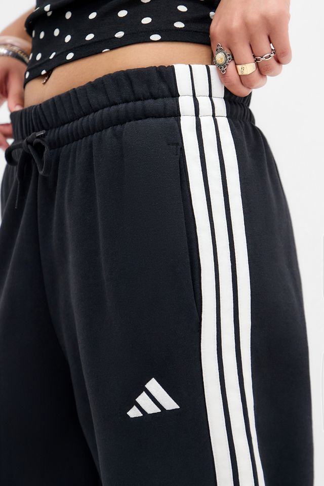 adidas Black Jersey Wide Leg Joggers #2
