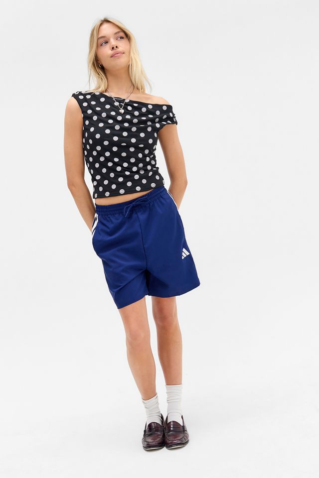 adidas Blue 3-Stripes Woven Shorts #2