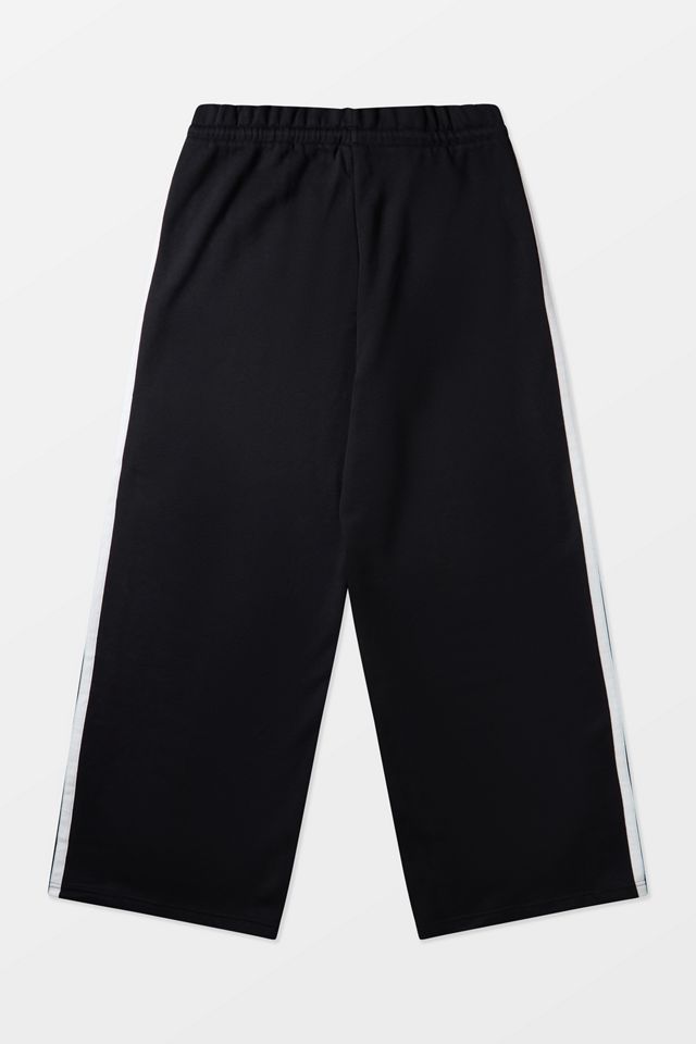 adidas Black 3-Stripes Wide Leg Track Pants #5