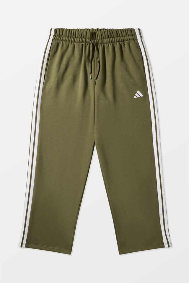 adidas Olive 3-Stripes Jersey Track Pants #6
