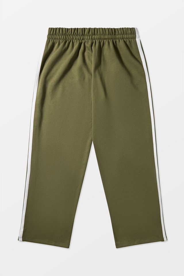 adidas Olive 3-Stripes Jersey Track Pants #7