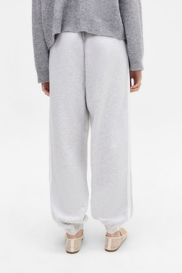 adidas Grey Marl 3-Stripes Joggers #3