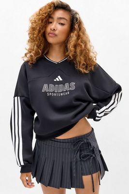 adidas 3-stripes Retro Crew Neck Sweatshirt