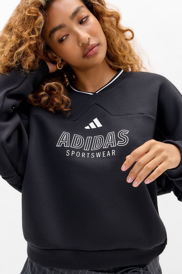 Sudadera adidas con Cuello Redondo y 3 Rayas Retro #1