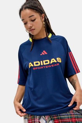 adidas Navy Collegiate Tiro Jersey T-Shirt Product Page