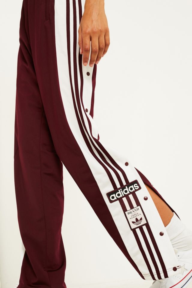 Adidas originals adibreak popper hotsell track pants in maroon