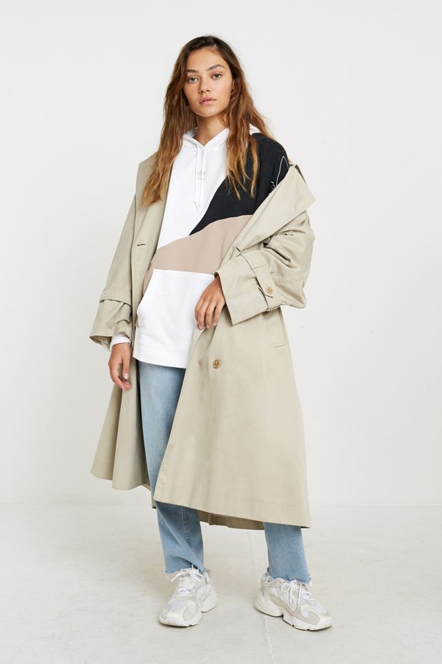 Adidas Originals Beige Panelled Hoodie #1