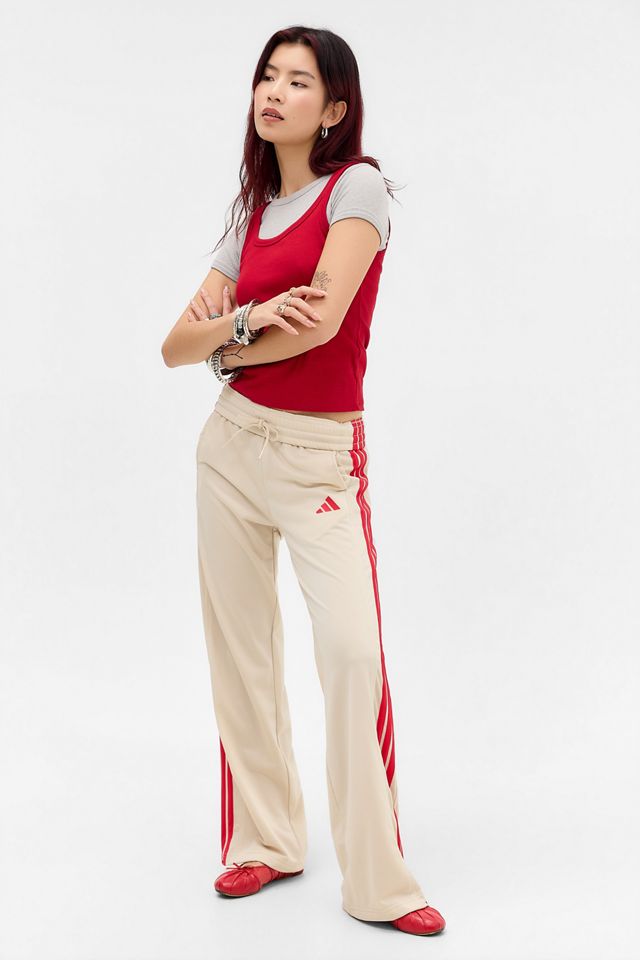 Pantalon de survêtement adidas Écru et Rouge #1