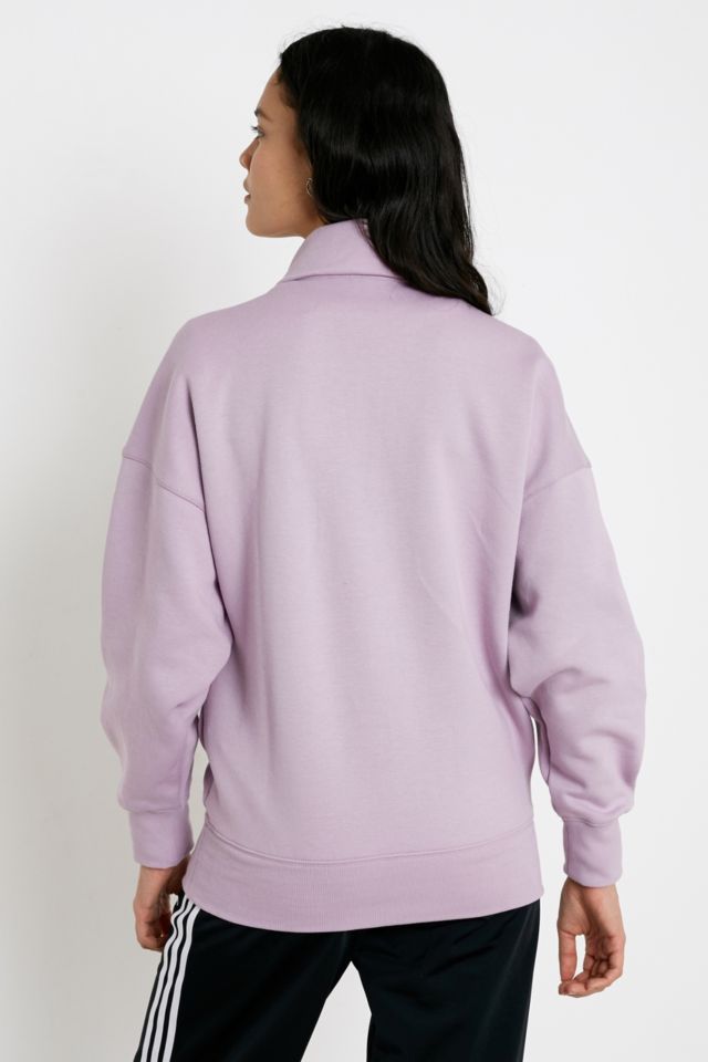 Adidas originals hoodie with lock up logo in lilac sale