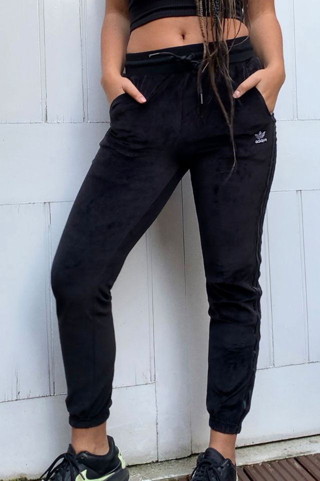 adidas Originals Black Velour Joggers Urban Outfitters