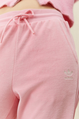 pink velvet adidas tracksuit