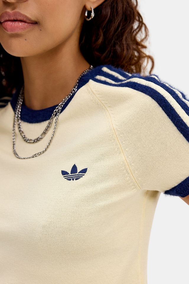 adidas Originals Ecru Kurzarm Baby-T-Shirt #3