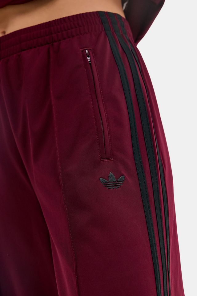 adidas Burgunderrote Firebird Weite Trainingshose #3