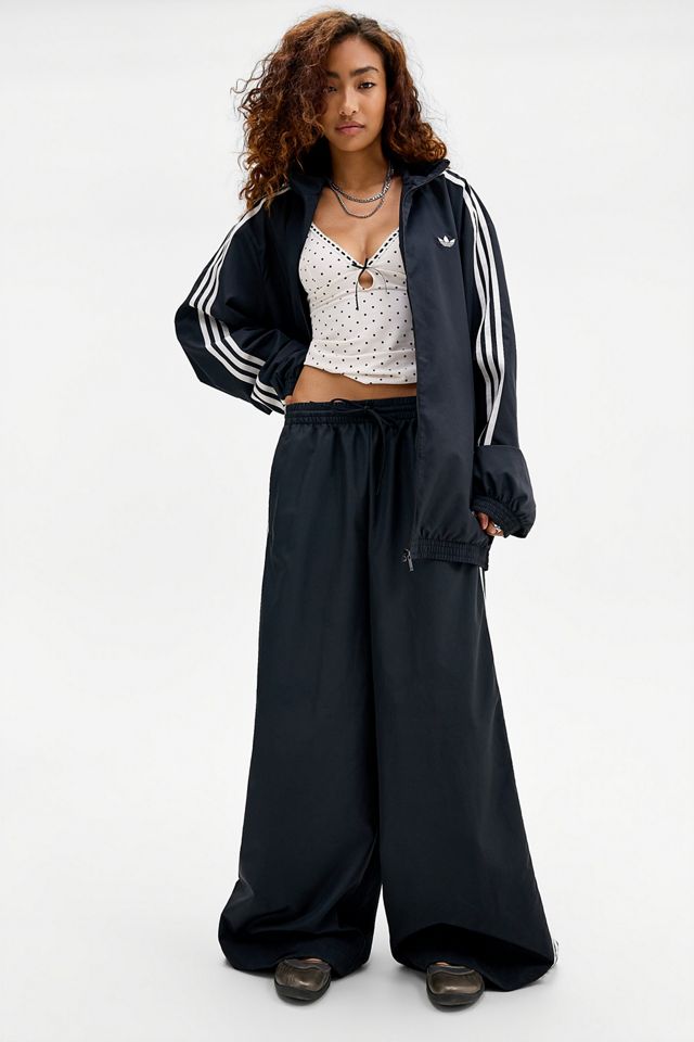 adidas Originals Schwarze 3-Streifen Wide Leg Trainingshose #4
